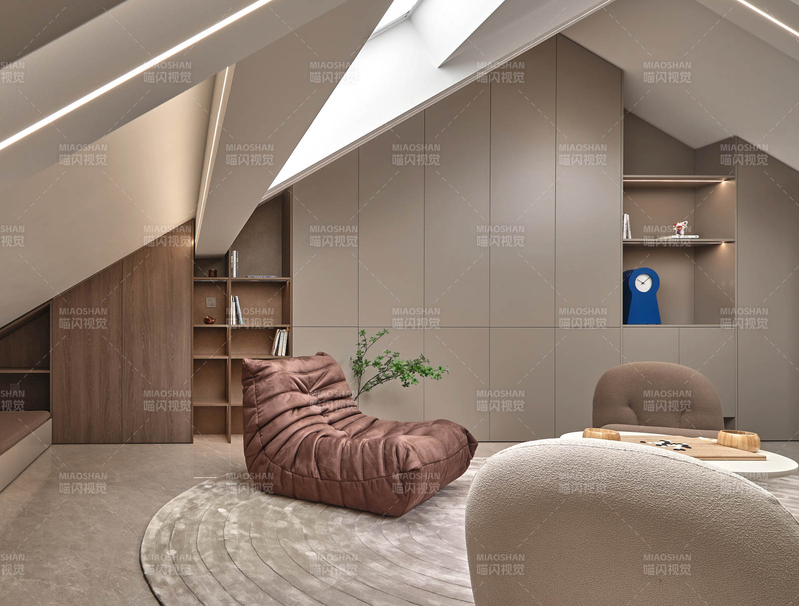 阁楼现代休闲空间图片