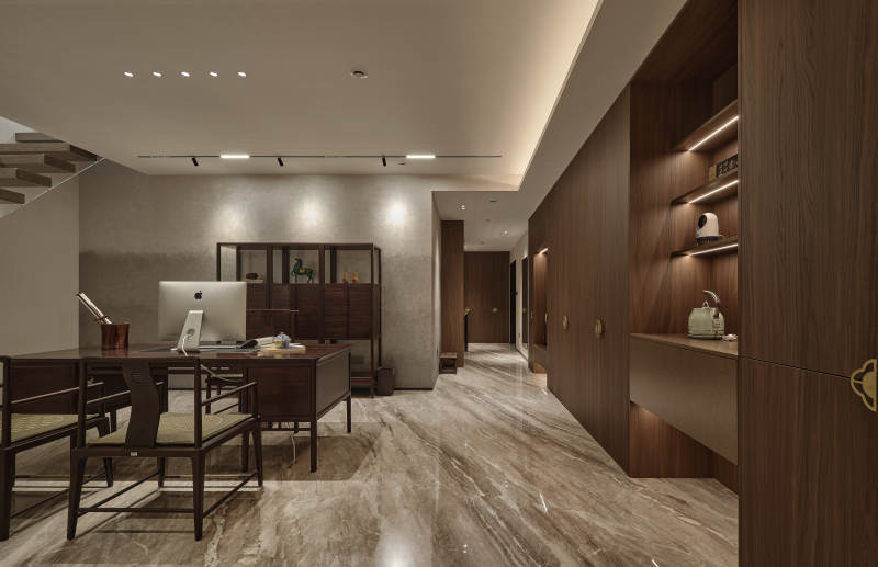 现代简约书房设计图片