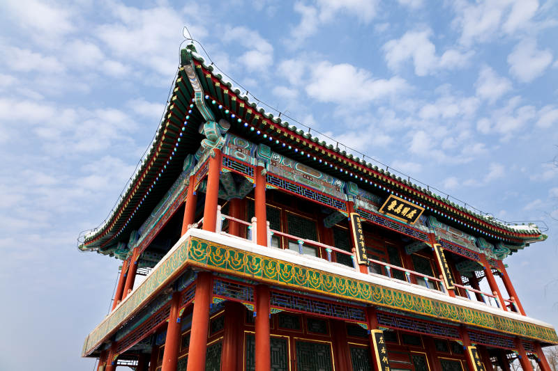 古建筑飞檐翘角 颐和园图片