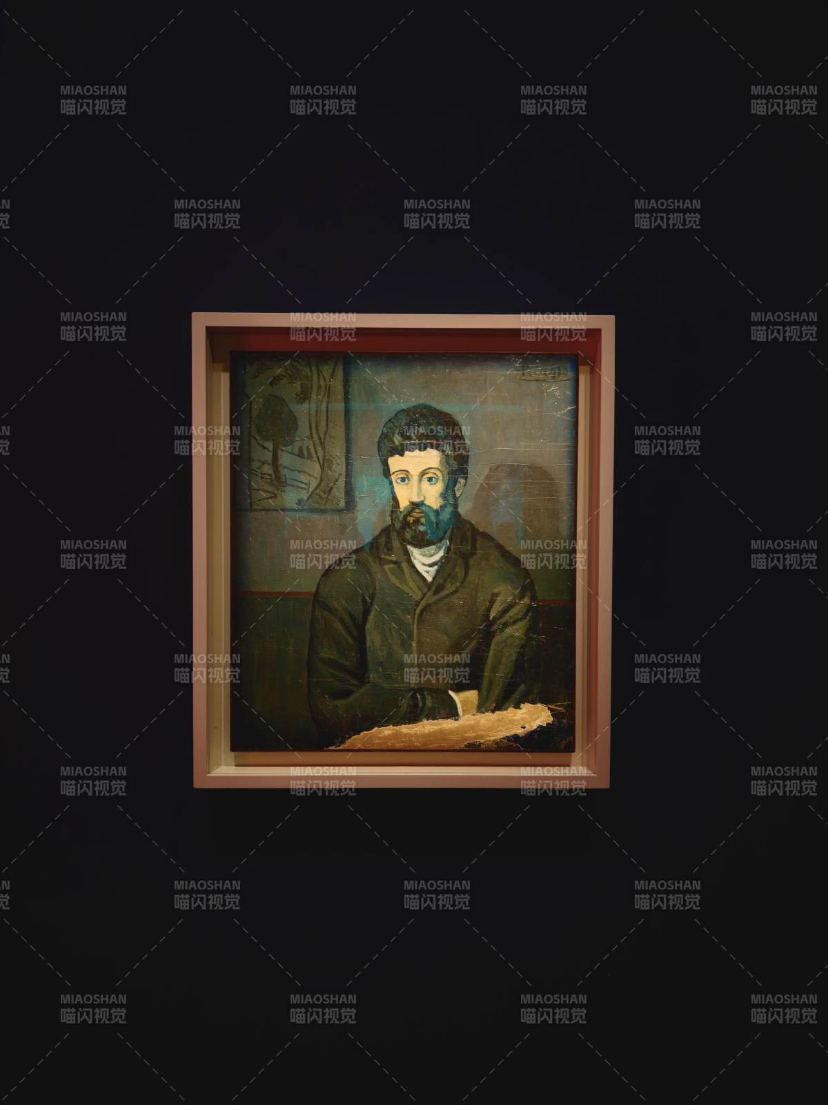 毕加索·《男人肖像》真迹图片