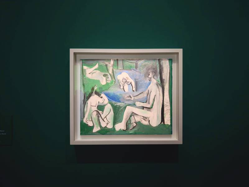 毕加索·《仿马奈〈草地上的午餐〉》真迹图片