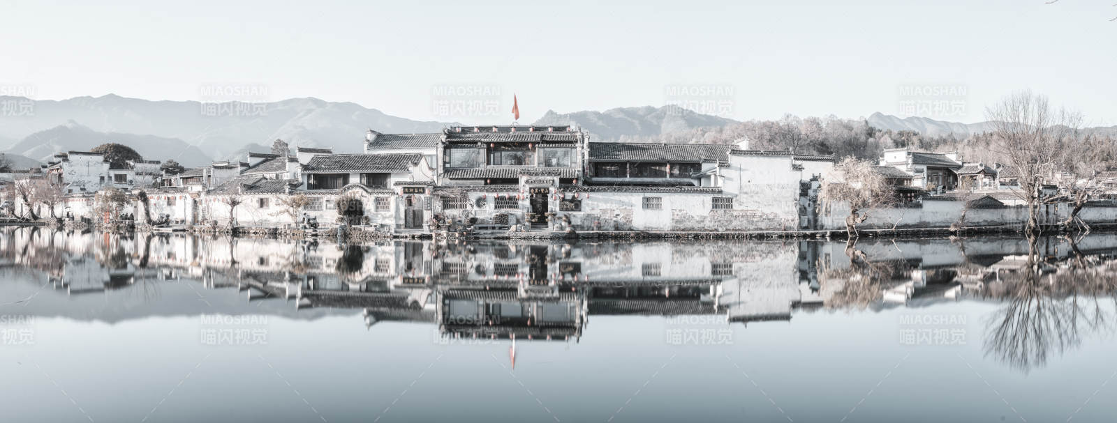 水乡古韵倒影  安徽图片