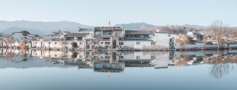 水乡古韵倒影  安徽图片