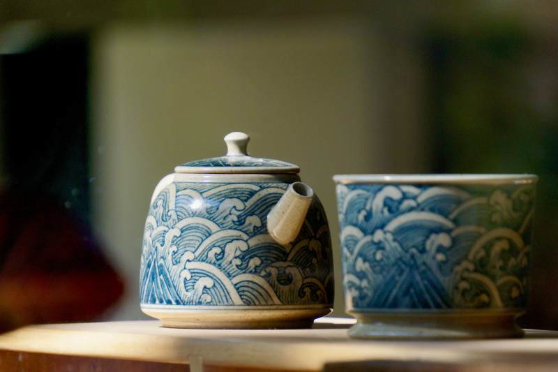 青花瓷茶具图片