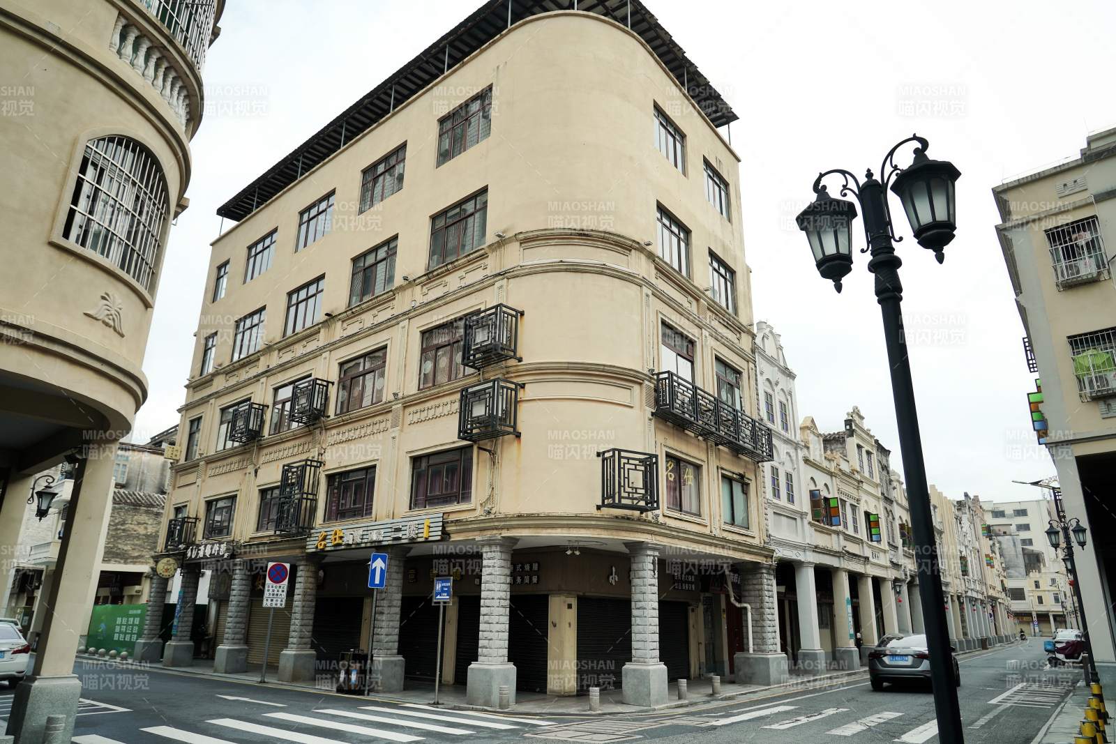 街角老建筑图片