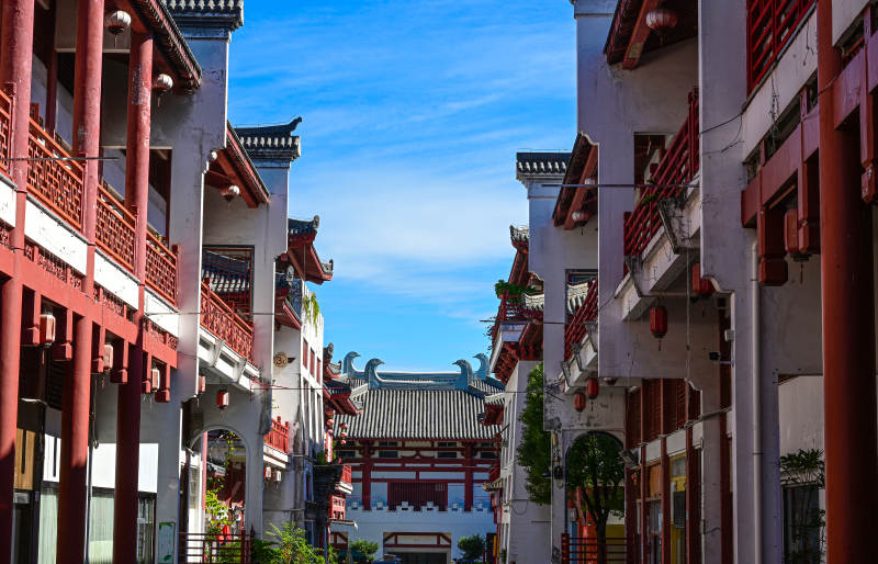 深圳文博宫古建筑街巷景观图片