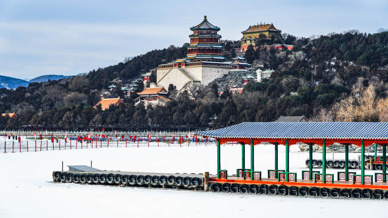 冬日颐和园雪景图片