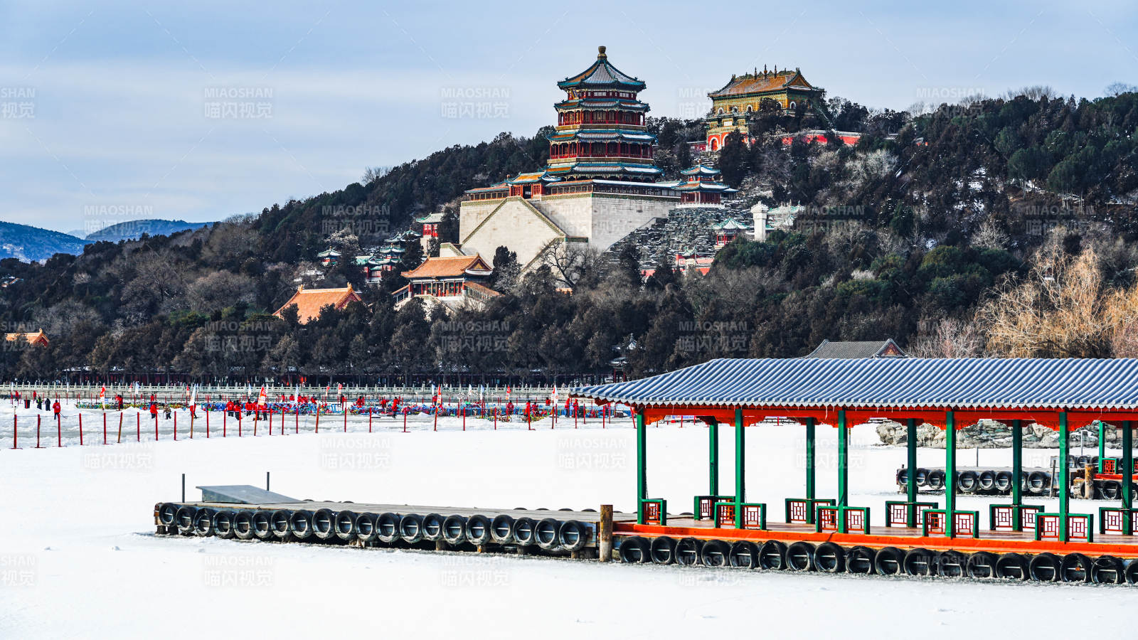 冬日颐和园雪景图片