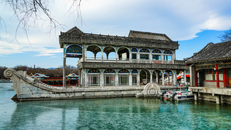 颐和园石舫图片