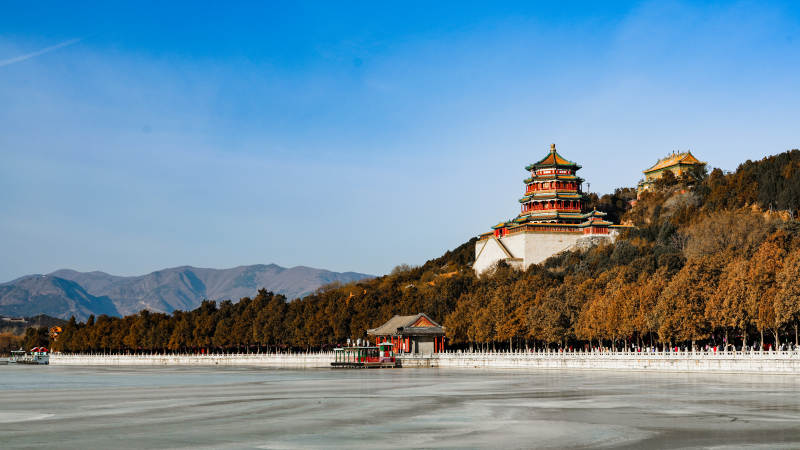 颐和园秋景图片