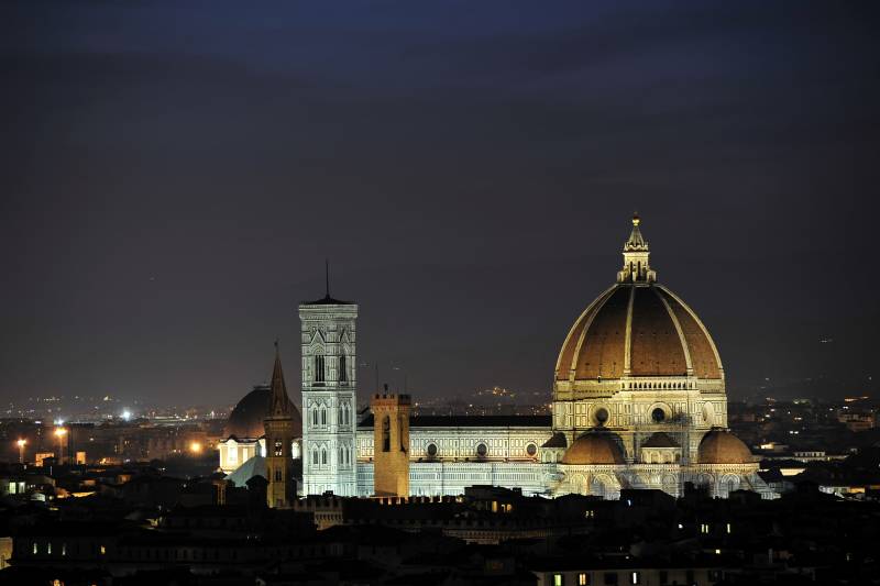 意大利佛罗伦萨夜景图片