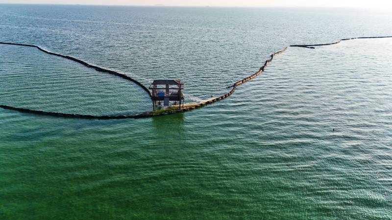 巢湖浮桥小屋图片