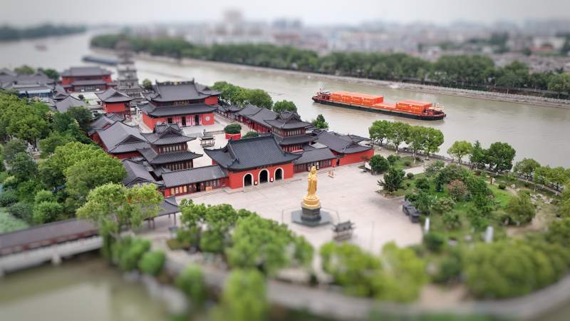 微缩镇国寺皇家园林风光图片