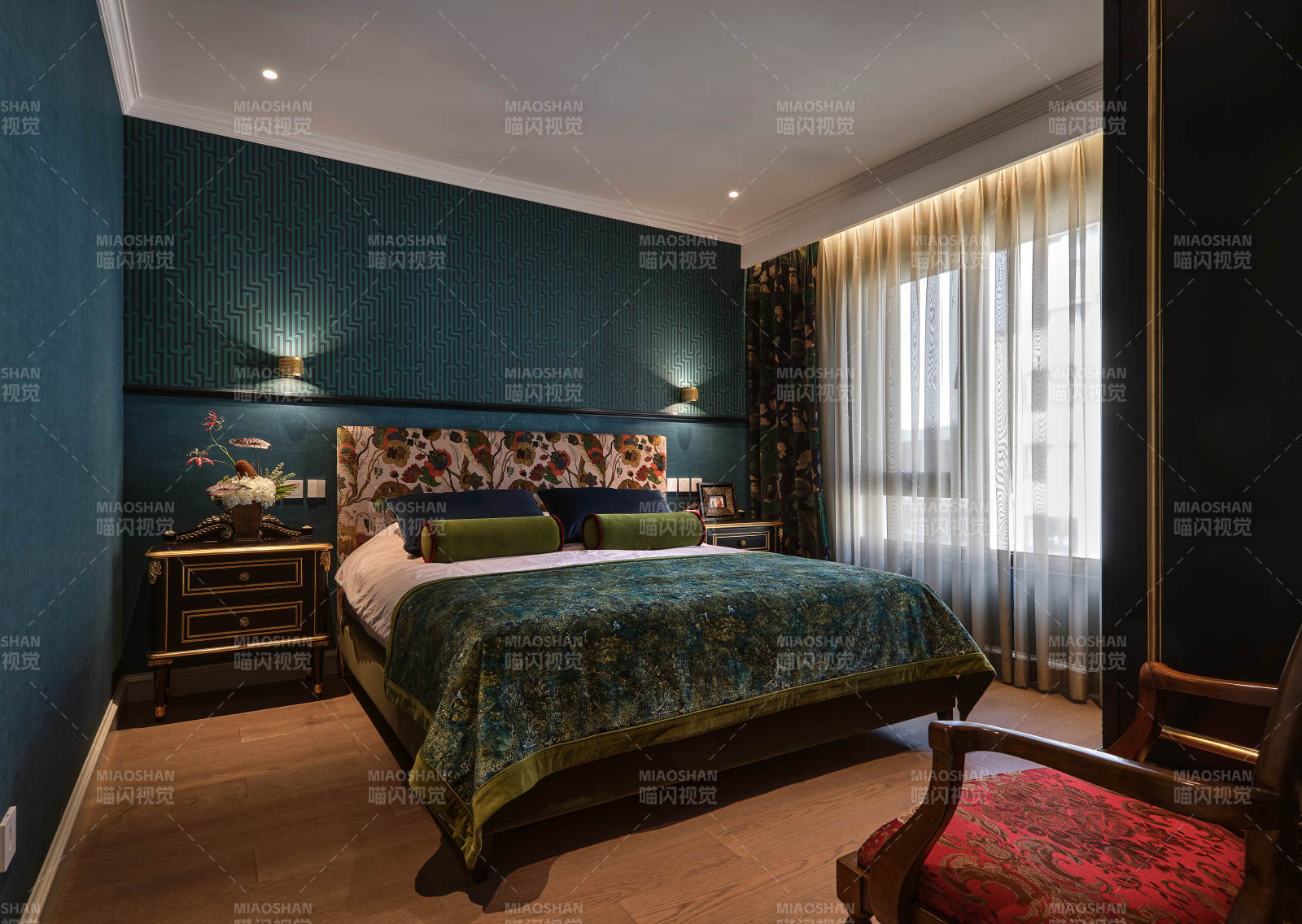 奢华卧室静谧雅致图片