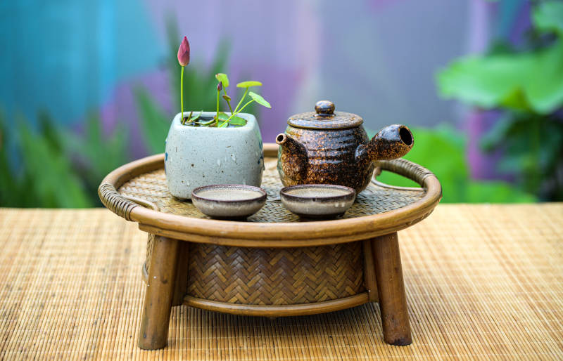 茶席静谧雅致图片