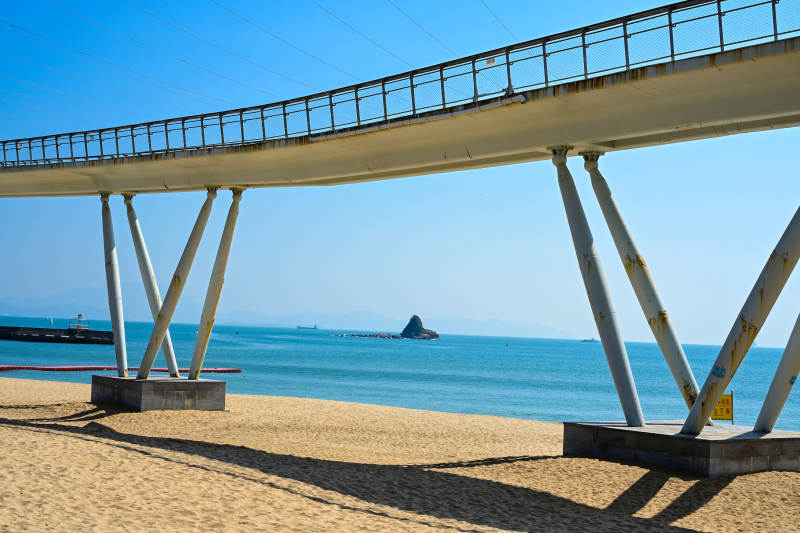 海滨栈桥风光图片