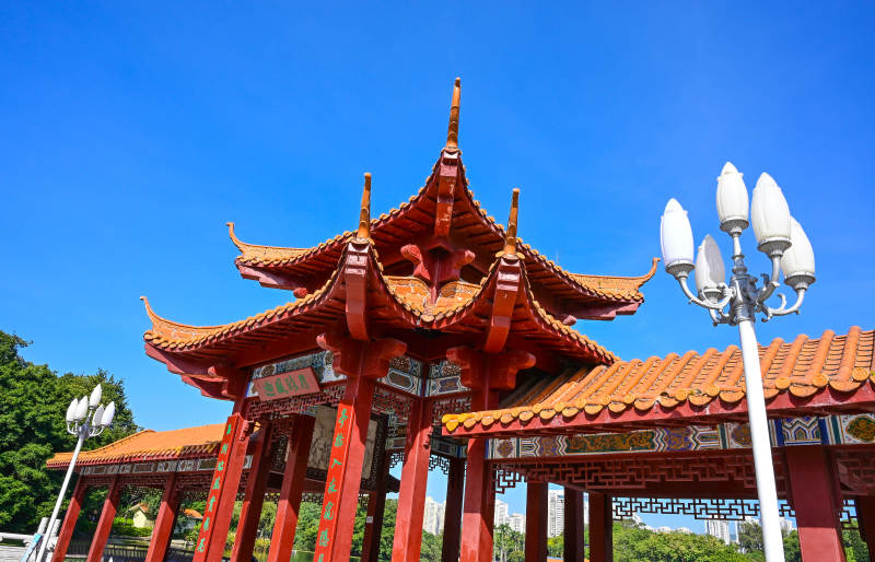 中式亭台楼阁图片