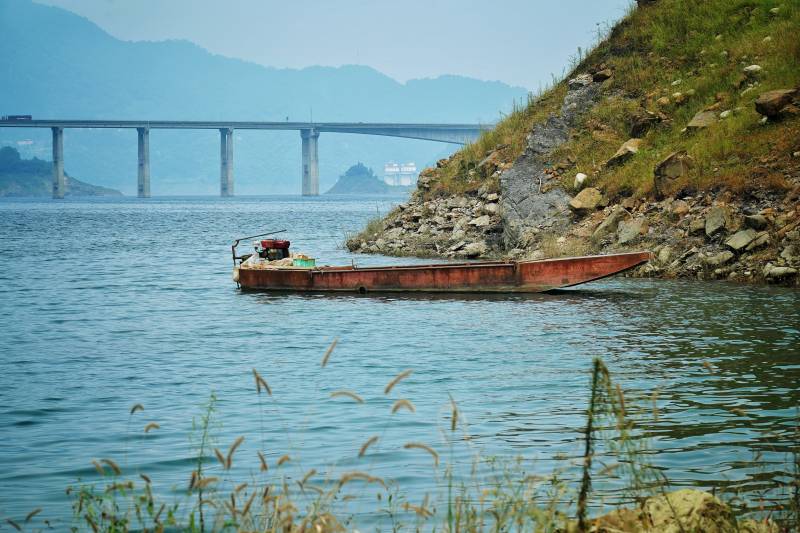 紫坪铺水库风景图片
