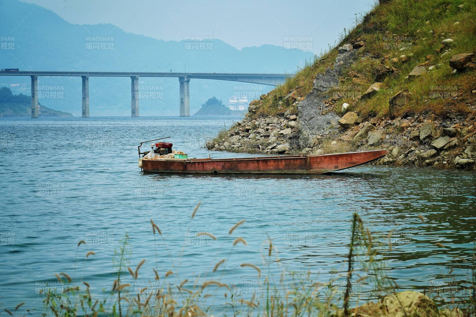 紫坪铺水库风景图片