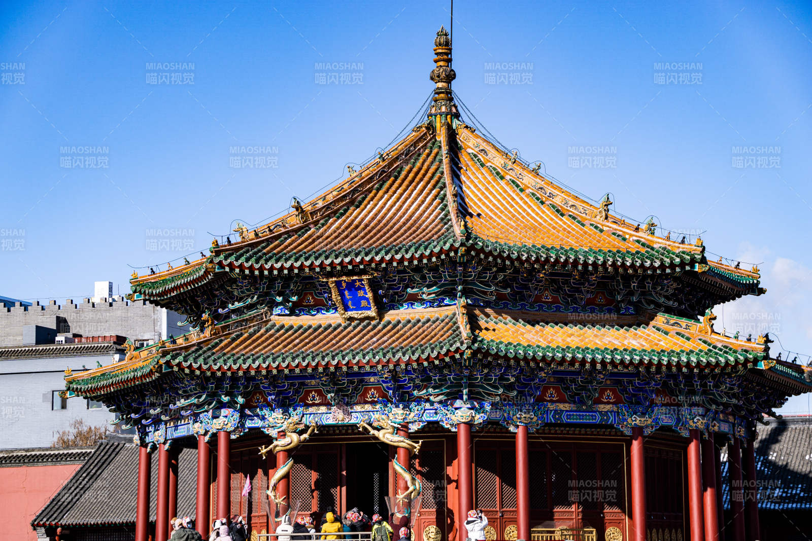 沈阳故宫太政殿古建筑瑰宝图片