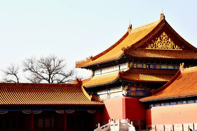 北京故宫主体古建筑侧辅房建筑图片