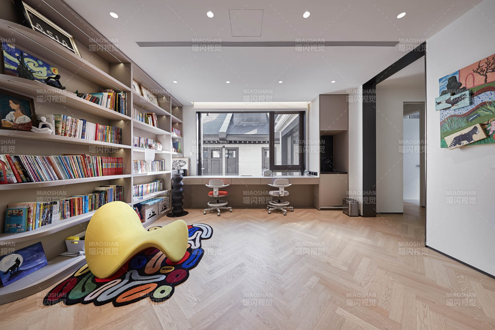 温馨儿童阅读角图片