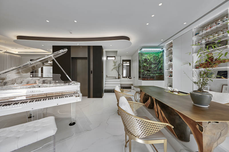 现代简约音乐客厅图片