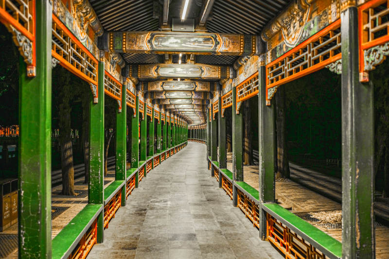 颐和园长廊古韵图片