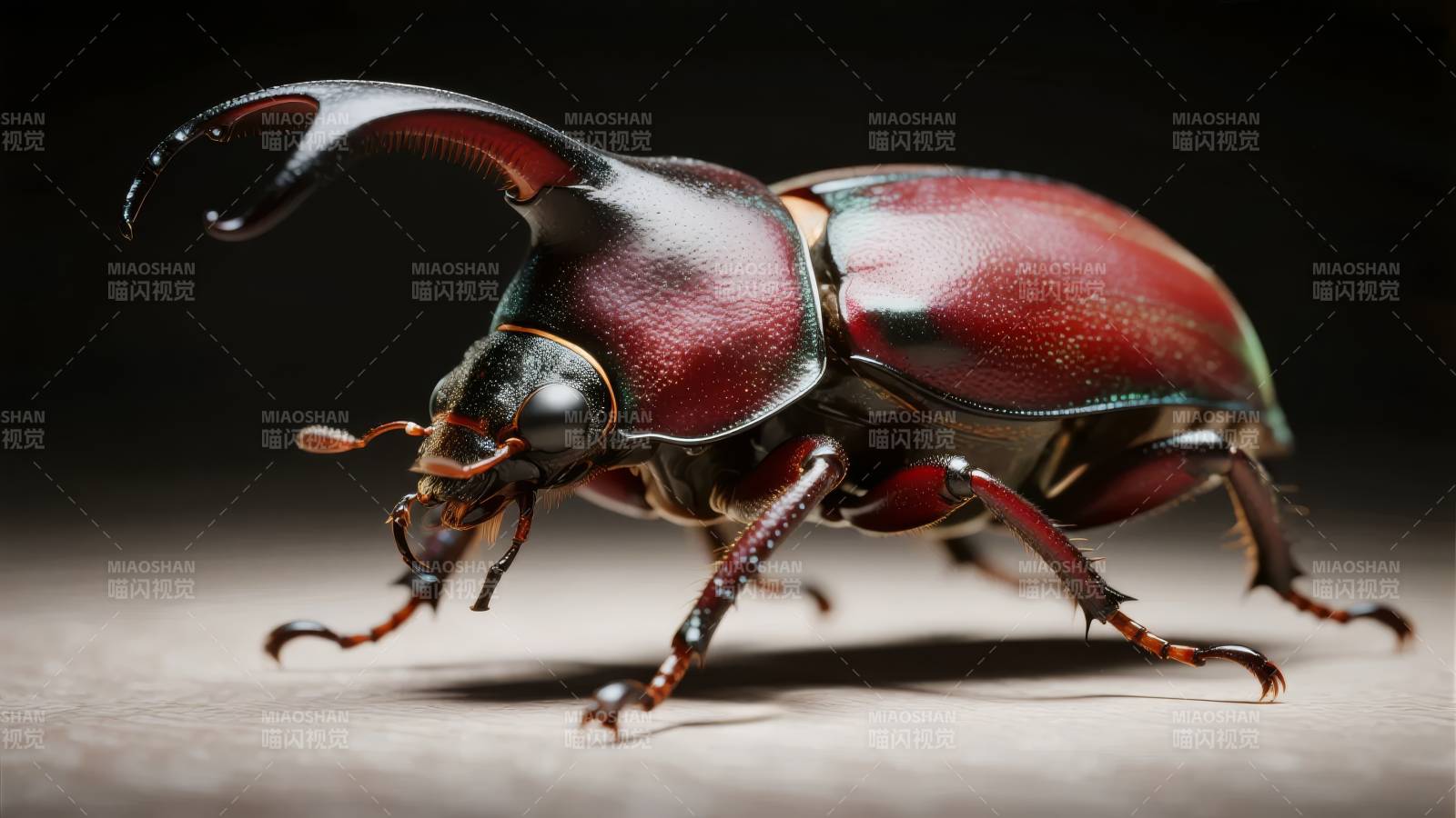 独角仙特写图片