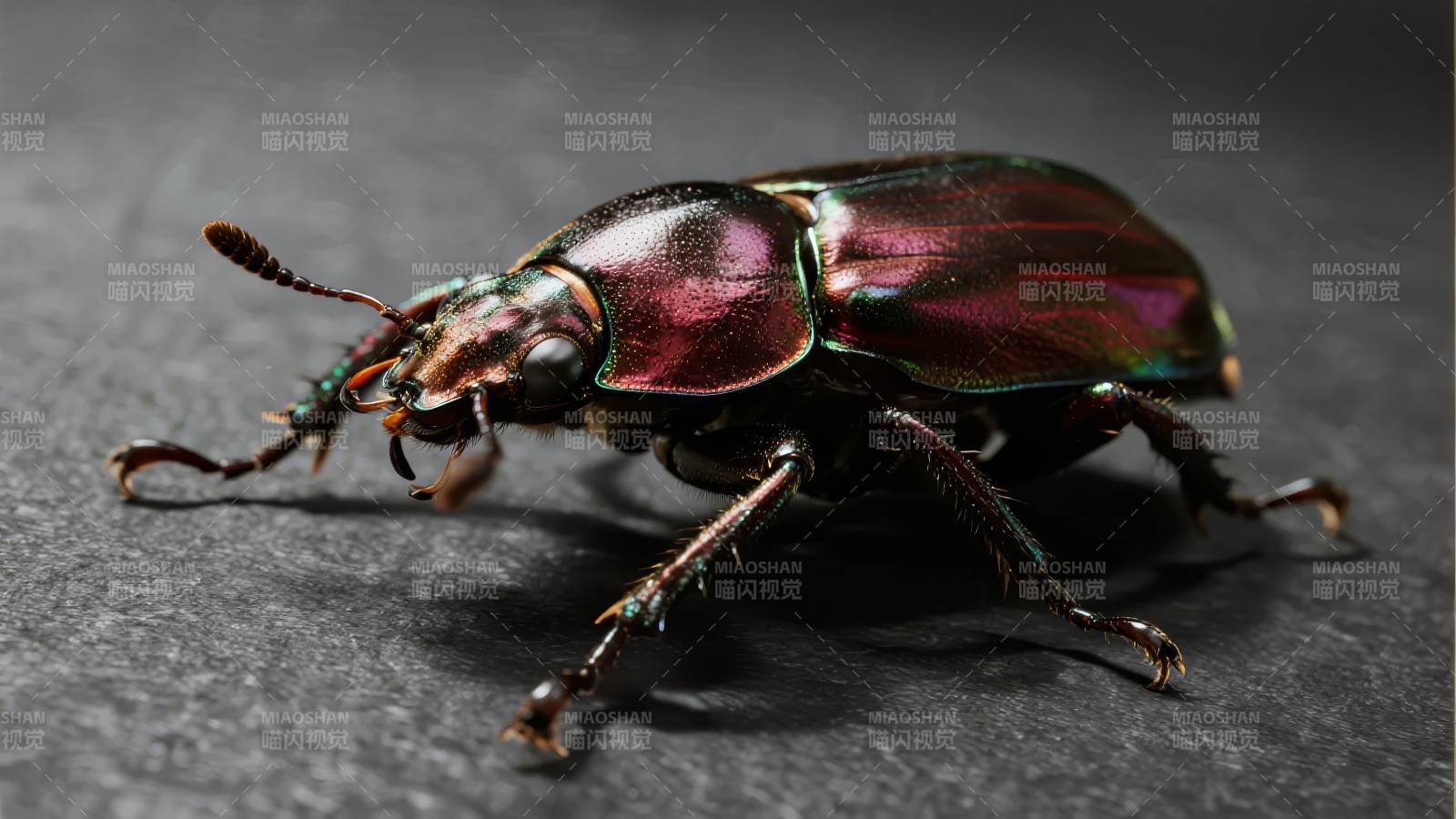 彩虹甲虫特写图片