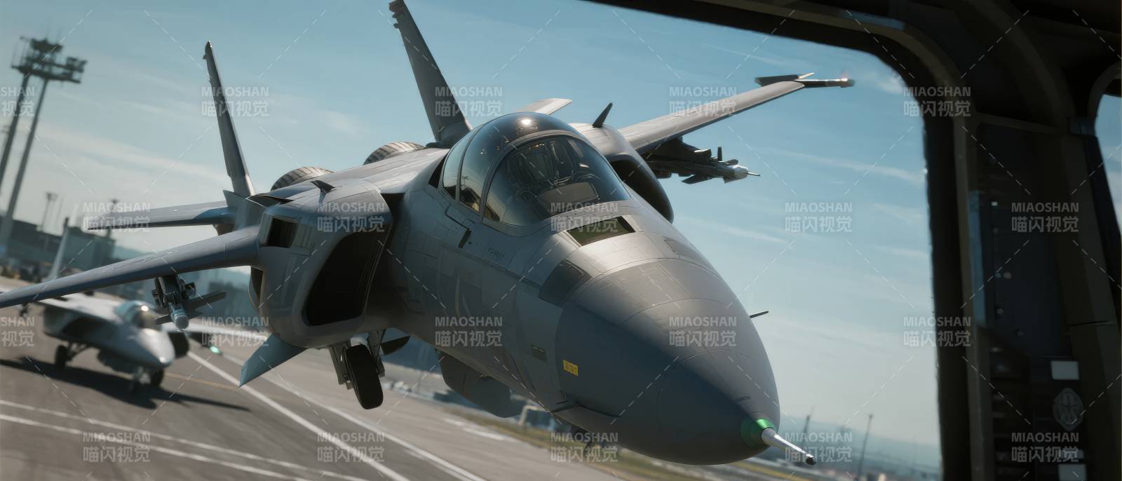 战斗机起飞瞬间图片