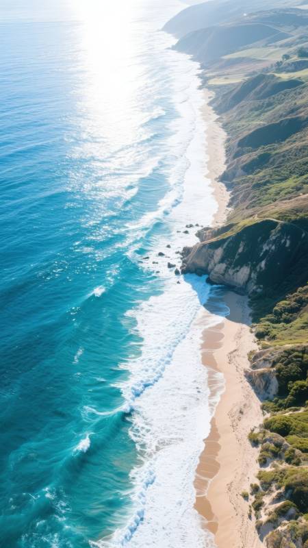 海岸线美景图片