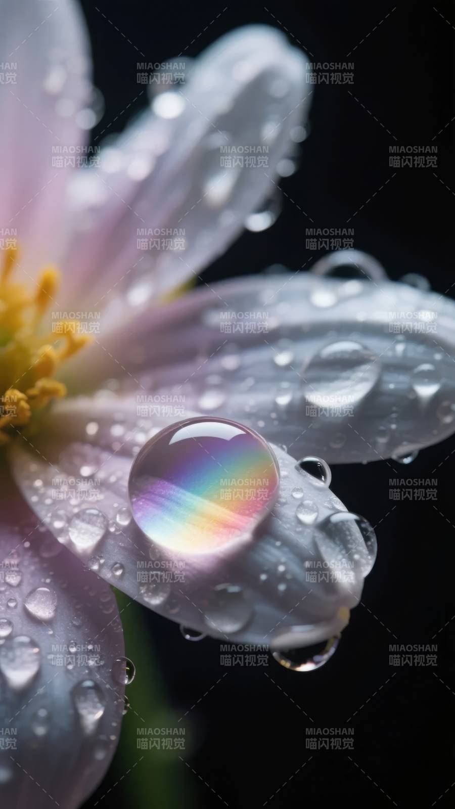 雨露映彩花图片