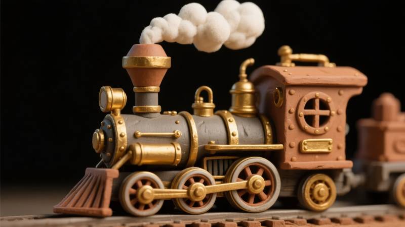 蒸汽小火车模型图片