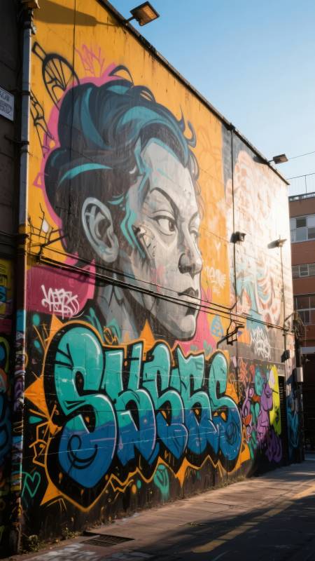 街头涂鸦艺术墙图片