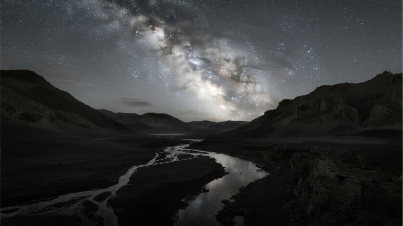 银河映山河图片