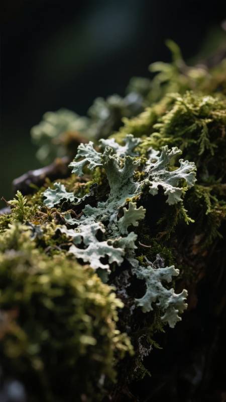 苔藓共生之景图片