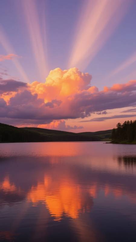 湖光云影共长天图片