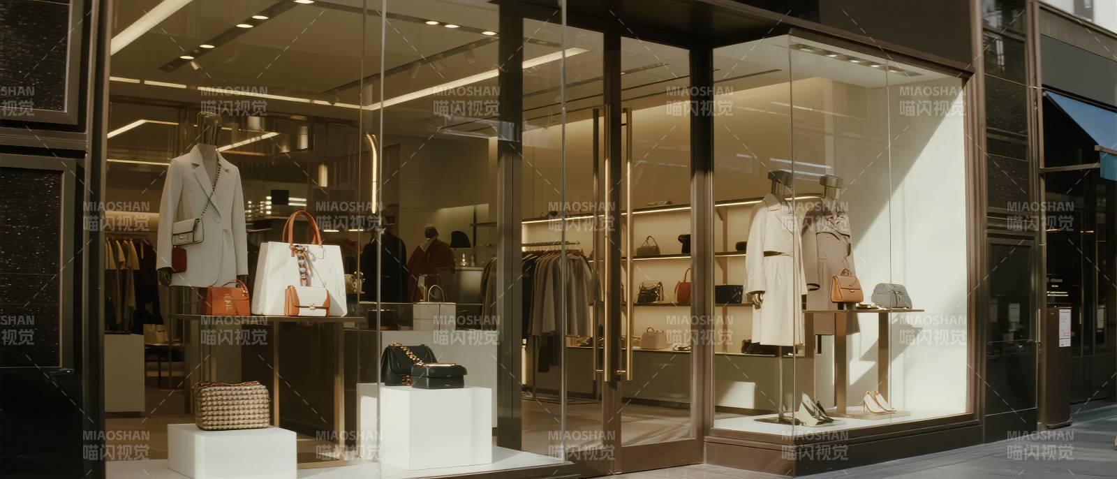 时尚服饰店橱窗展示图片
