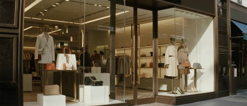 时尚服饰店橱窗展示图片