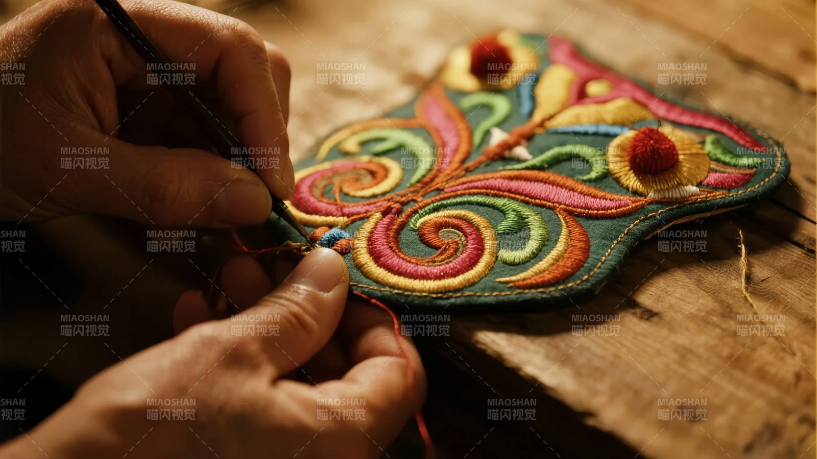 手工刺绣艺术图片