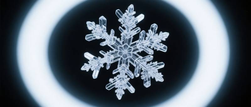 晶莹雪花 冬日之美图片