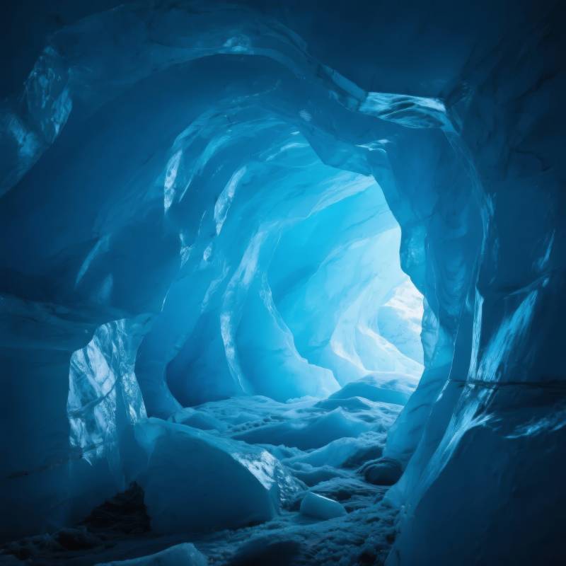 冰洞幽蓝秘境图片