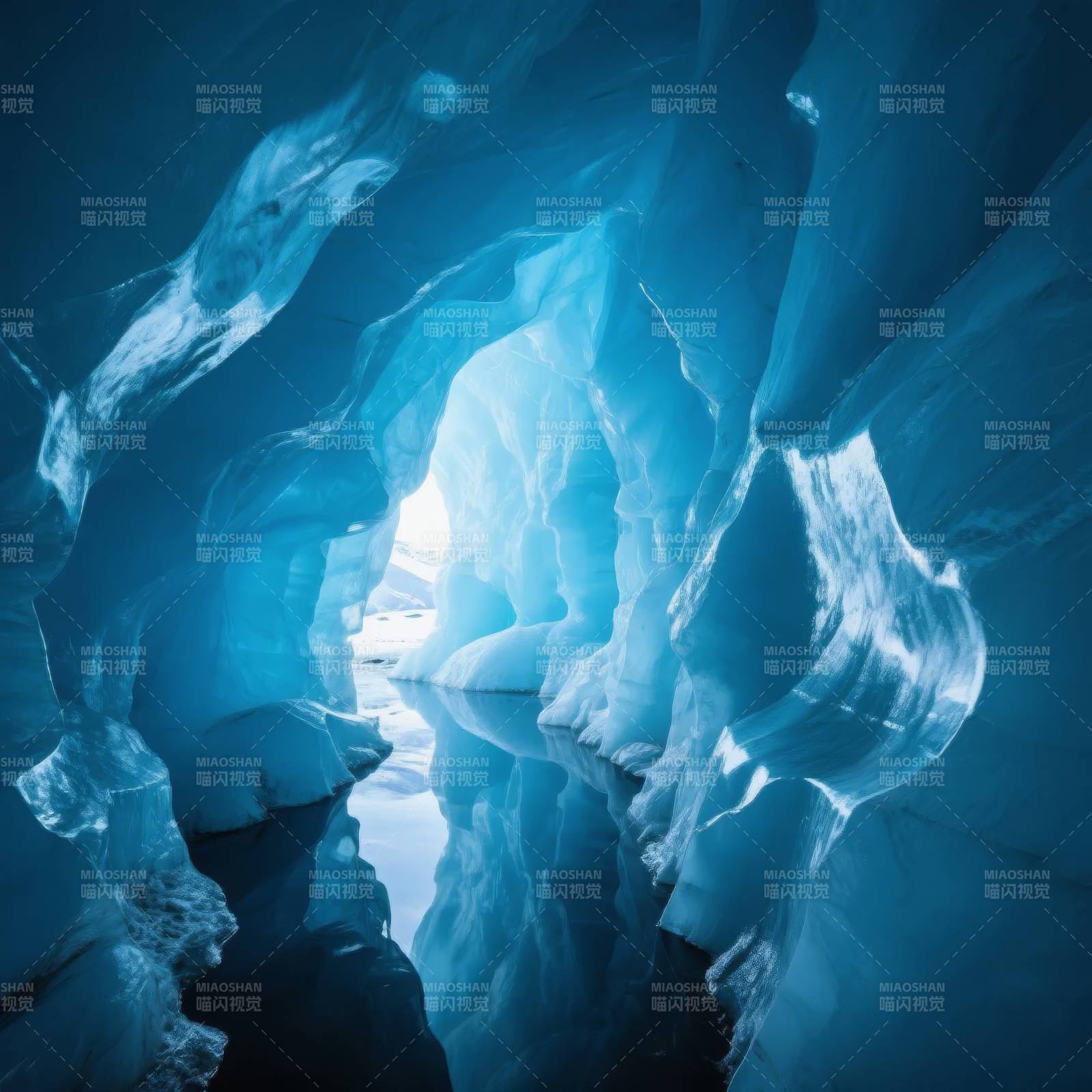 冰洞幽蓝秘境图片