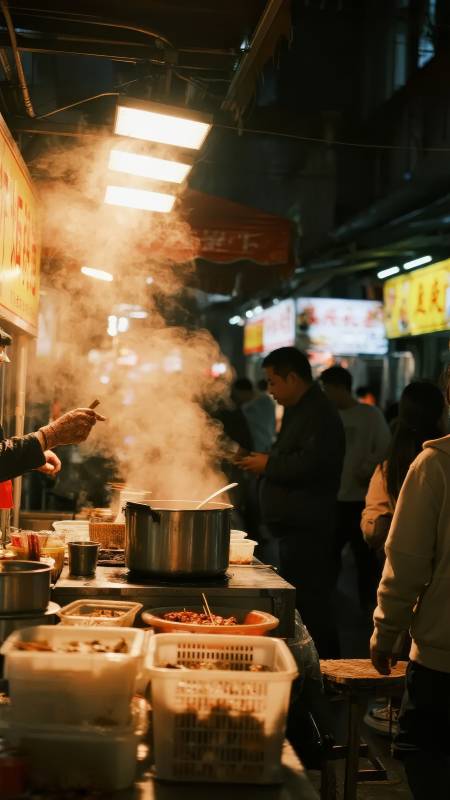 夜市烟火气图片