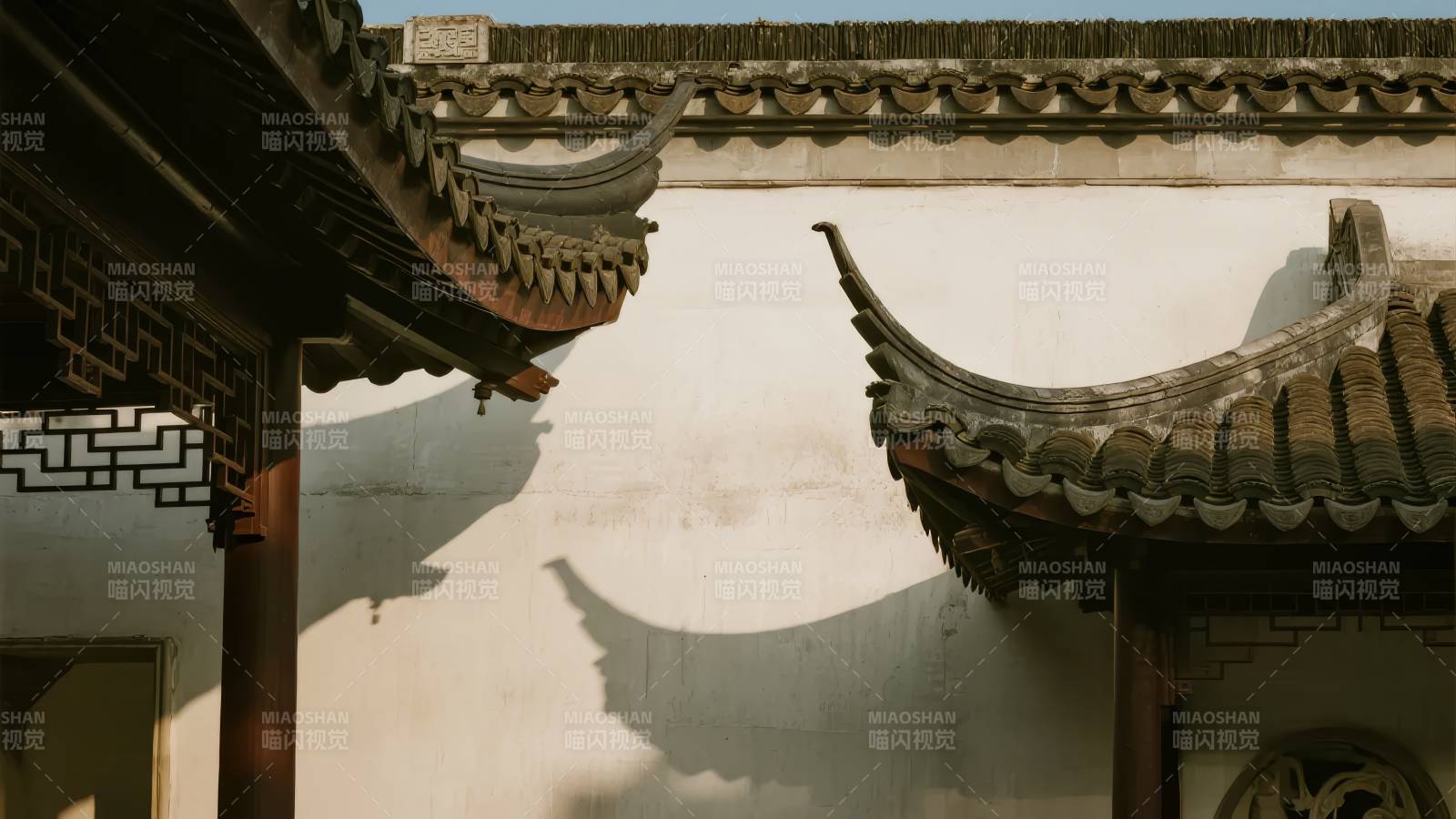 古建筑飞檐影图片