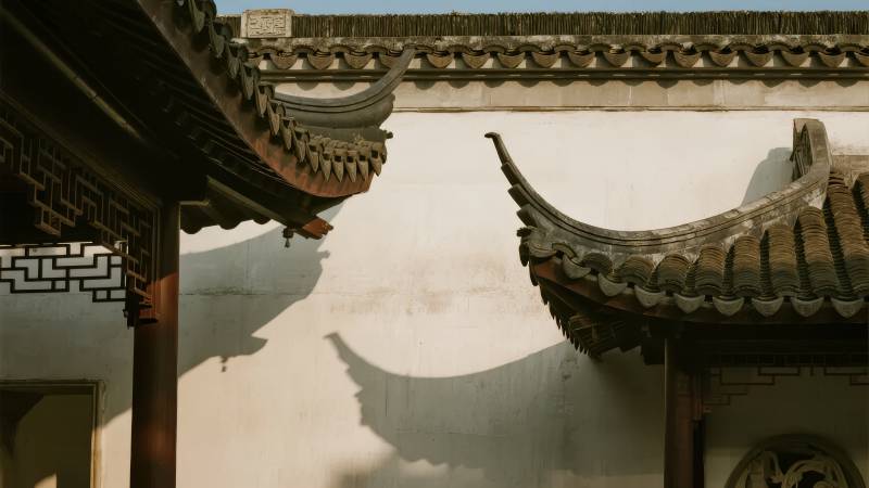 古建筑飞檐影图片