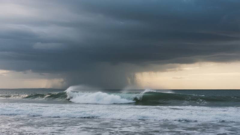 风暴海浪涌动图片