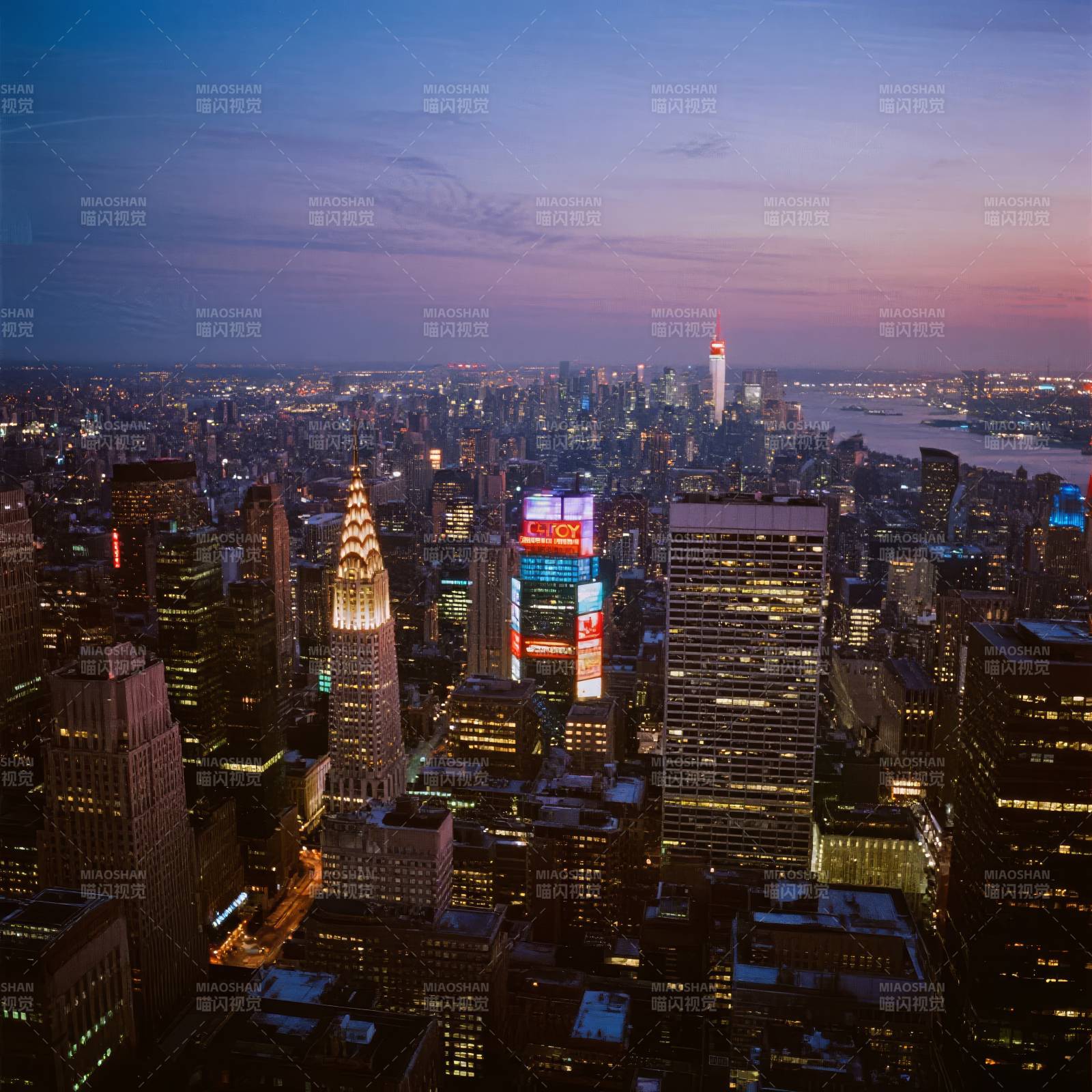 纽约夜景璀璨图片