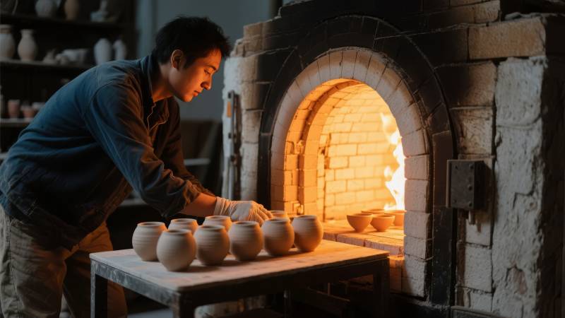 窑火映陶艺图片